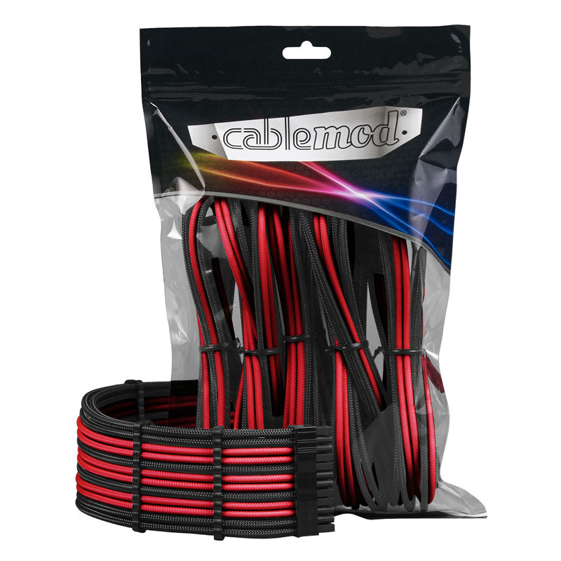 CableMod PRO ModMesh Cable Extension Kit - schwarz/rot