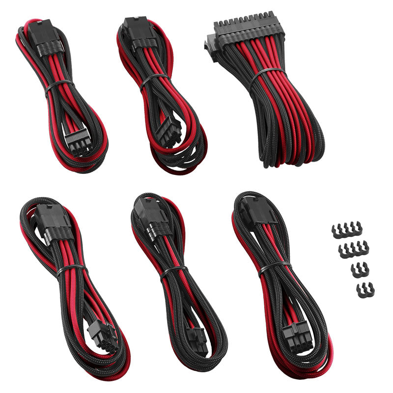 CableMod PRO ModMesh Cable Extension Kit - schwarz/rot