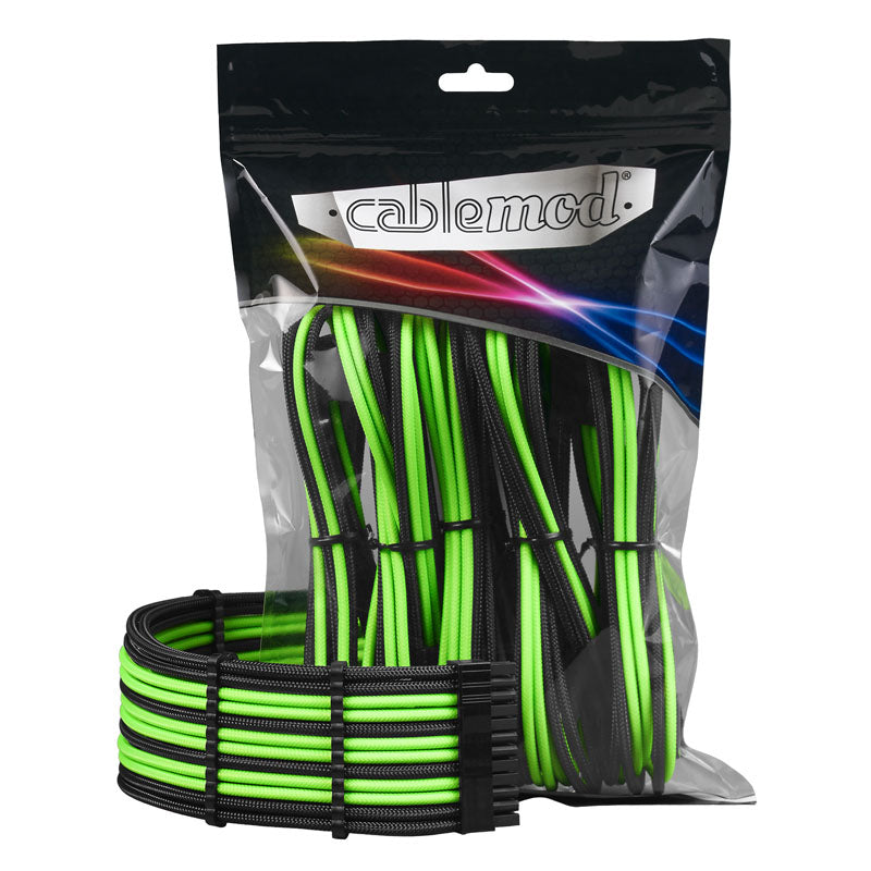 CableMod PRO ModMesh Cable Extension Kit - schwarz/hellgrün