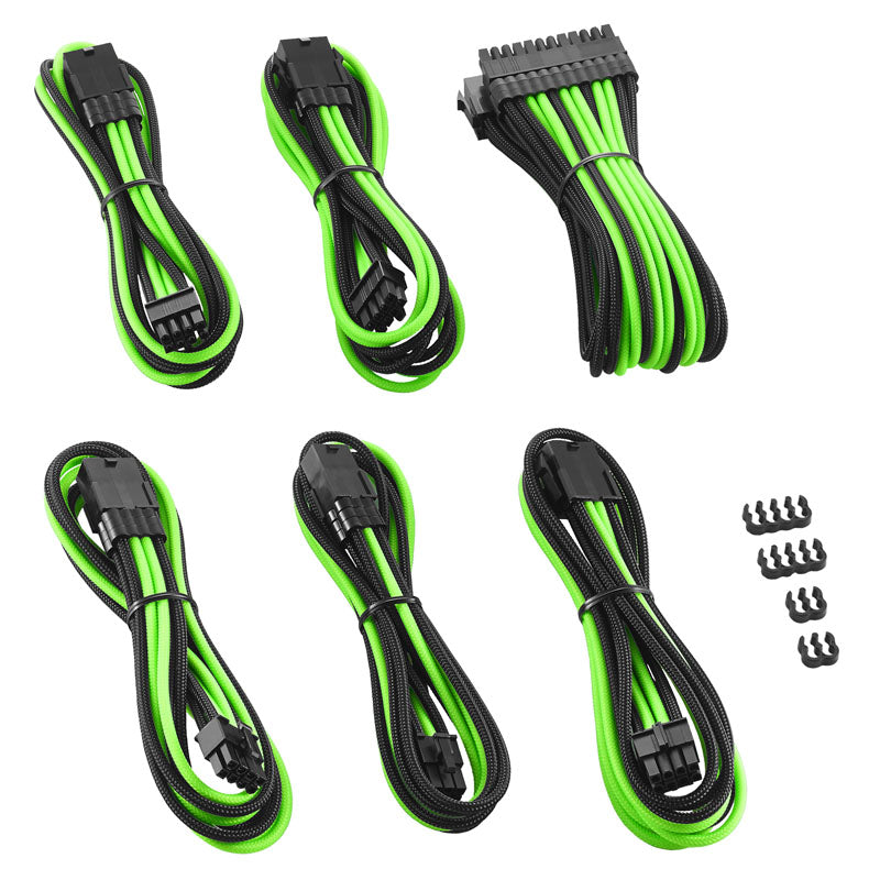 CableMod PRO ModMesh Cable Extension Kit - schwarz/hellgrün