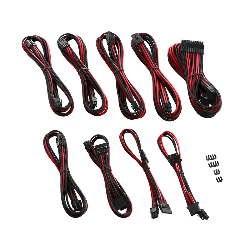 CableMod PRO ModMesh RT ASUS/Seasonic/Phanteks Cable Kits - schwarz/rot