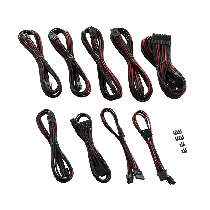 CableMod PRO ModMesh RT ASUS/Seasonic/Phanteks Cable Kits - schwarz/blutrot