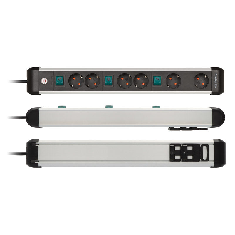 Brennenstuhl Steckdosenleiste Premium Alu-Line - schaltbar