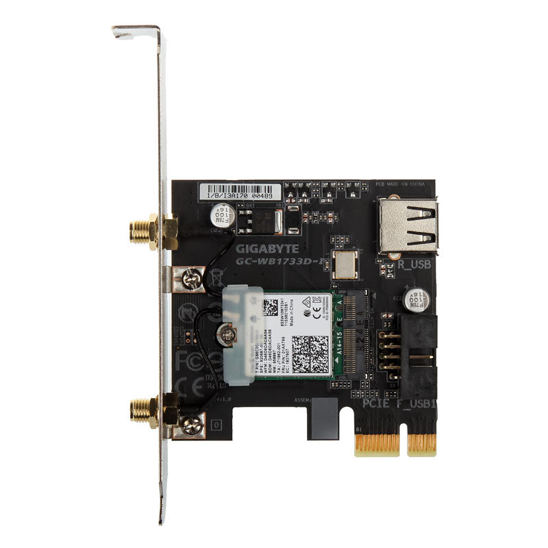 GIGABYTE WB1733D-I, WLAN + Bluetooth 5.0 Adapter PCIe 802.11ac