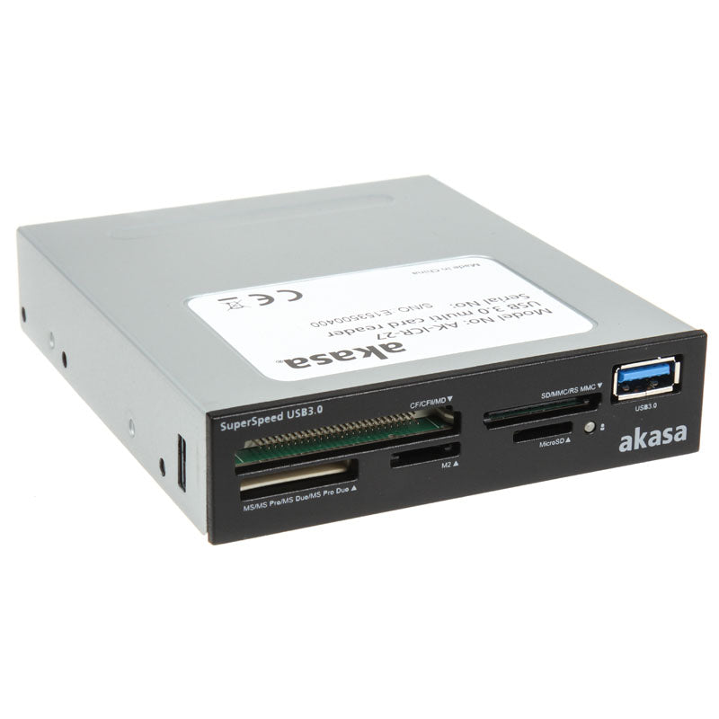 Akasa AK-ICR-27 interner USB 3.0 Card Reader - schwarz