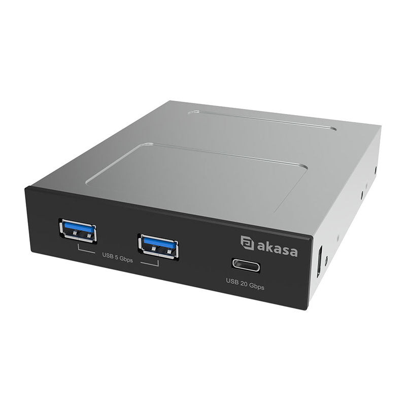 Akasa AK-ICR-36 USB 3.2 Gen 2 Typ C Panel - schwarz