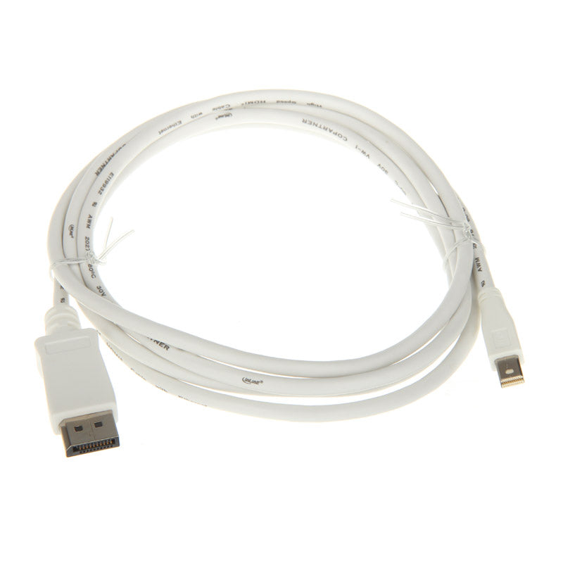 InLine Kabel Mini DisplayPort zu DisplayPort, weiß - 2m