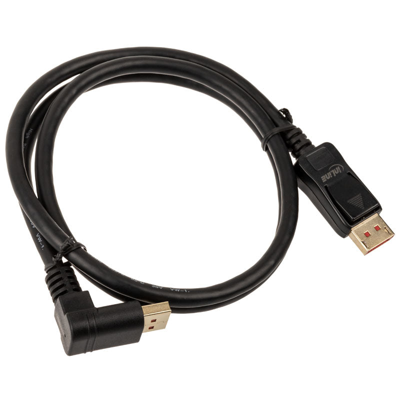 InLine 8K (UHD-2) DisplayPort Kabel, nach oben gewinkelt, schwarz - 1m