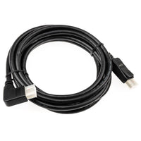 InLine 8K (UHD-2) DisplayPort Kabel, rechts gewinkelt, schwarz - 3m