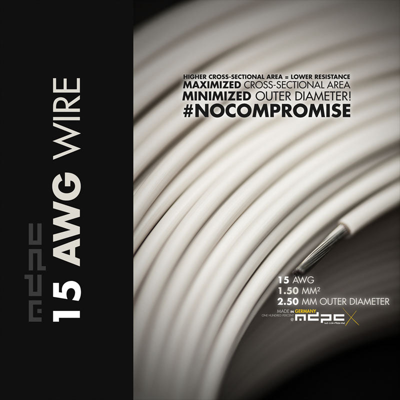MDPC-X Schaltlitze 15-AWG Creme-White, 1m