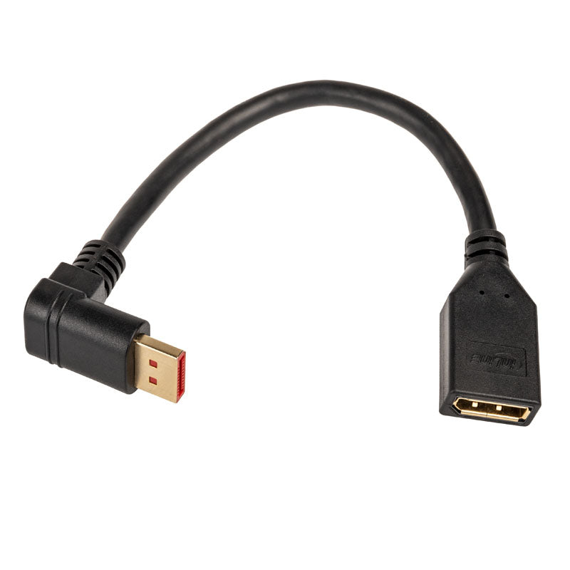 InLine DisplayPort Adapterkabel, 8K4K, nach unten gewinkelt - 0,15m