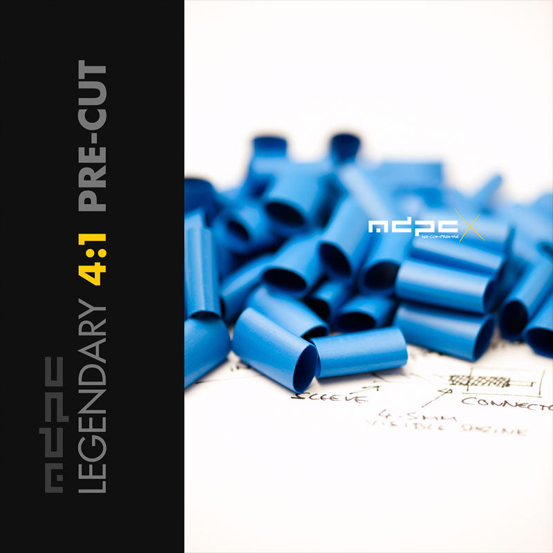 MDPC-X Pre-Cut Schrumpfschlauch 4:1 Small - Blue, 50 Stück