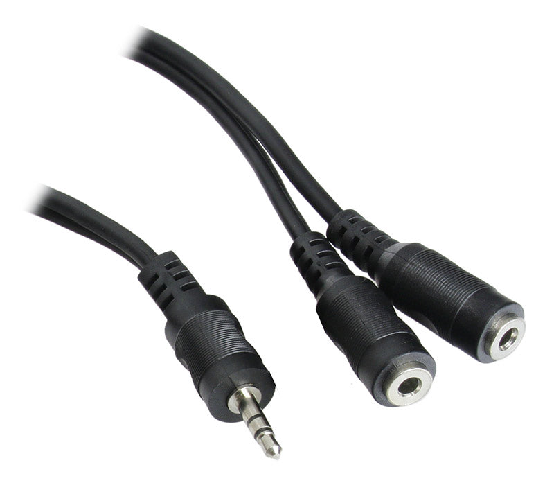 InLine Y-Kabel, 3,5 Klinke Stecker, 3,5 Klinke Buchse - 0,2m