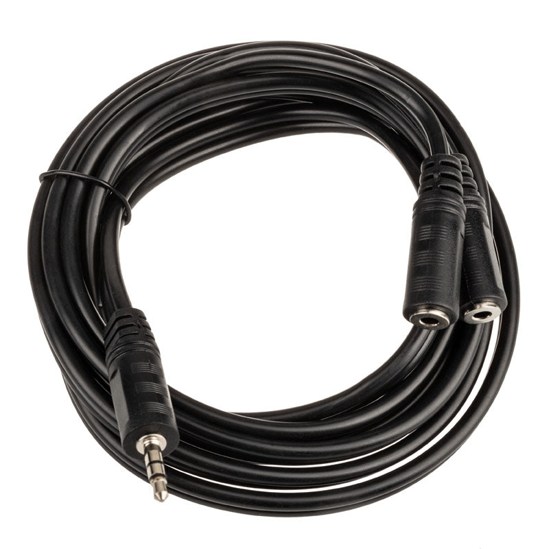 InLine Klinken Y-Kabel, 3,5-mm-Klinkenstecker, 3,5-mm-Klinkenbuchse - 2m