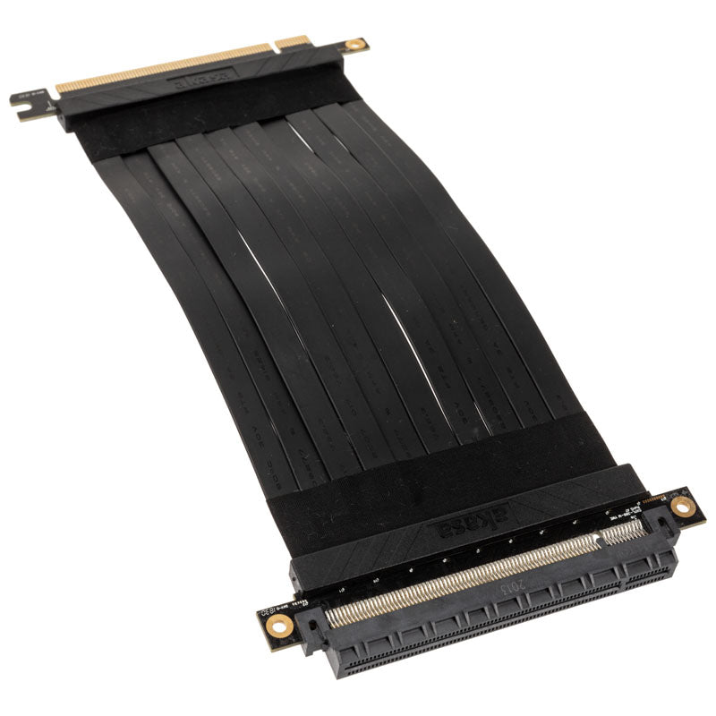 Akasa Riser Black X2, Premium PCIe 3.0 x 16 Riser Kabel, 20cm - schwarz