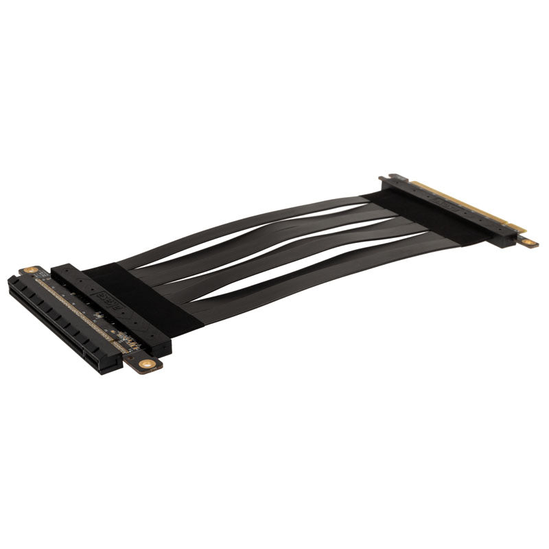 Akasa Riser Black X2 Mark IV, Premium PCIe 4.0 x16 Riser-Kabel, 20 cm - schwarz