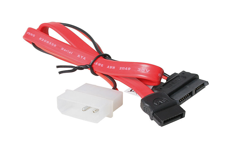 Akasa SATA Kombokabel Slimline zu SATA / Molex - 40cm