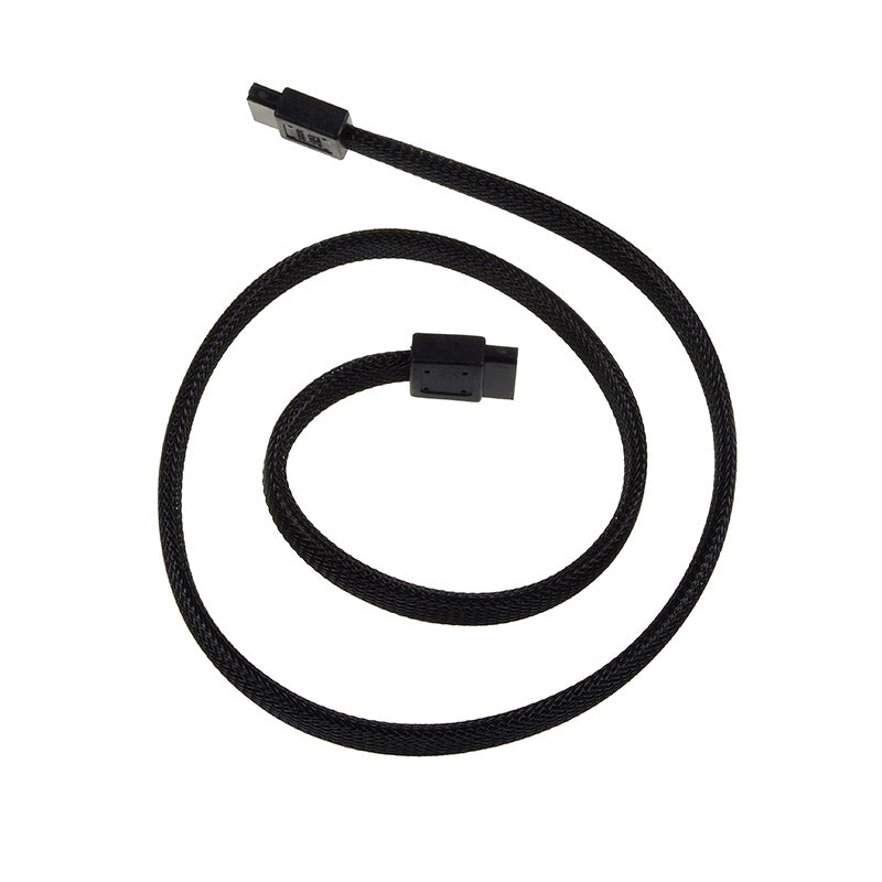 SilverStone SATA III Kabel 50cm - sleeved black
