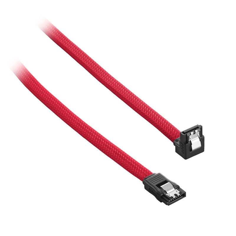 CableMod ModMesh Right Angle SATA 3 Cable 60cm - rot
