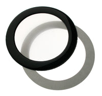 DEMCiflex Staubfilter 80mm, rund - schwarz/weiß
