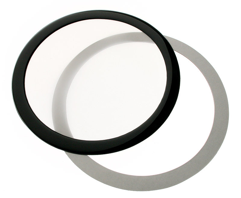 DEMCiflex Staubfilter 225mm, rund - schwarz/weiß