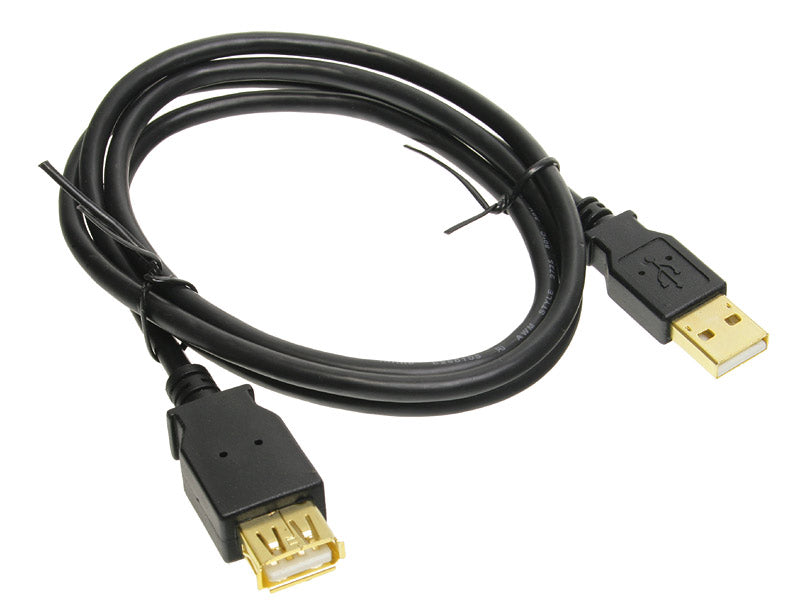 InLine USB 2.0 Verlängerung, vergoldete Kontakte - 1m