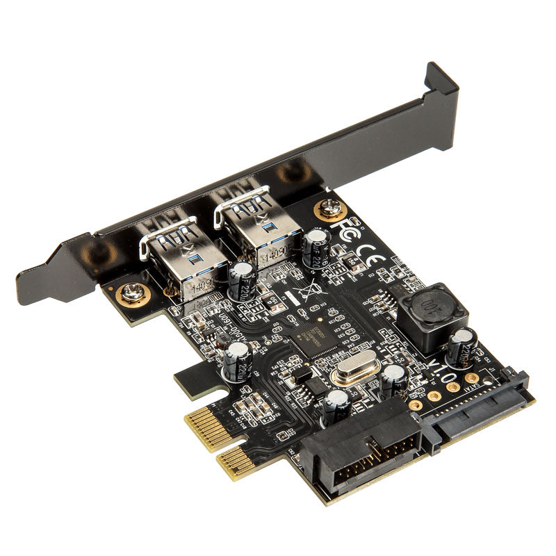 SilverStone SST-EC04-E PCIe-Karte für 2 int./ext. USB-3.0-Ports
