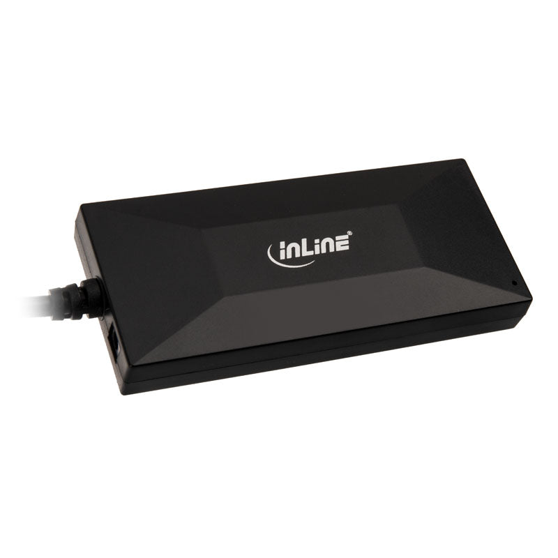 InLine USB 3.2 Gen 1 Hub, USB Typ-C, 3 Port Typ-A, 2 Port Typ-C, 3A Netzteil - schwarz