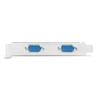 AXAGON PCEA-S2N PCIe-Adapter mit 2x Seriell-Ports - ASIX AX99100 Chipsatz