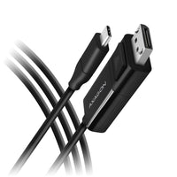 AXAGON RVC-DPC USB-C auf DisplayPort-Kabel, 1,8 m, 4K/60Hz - schwarz
