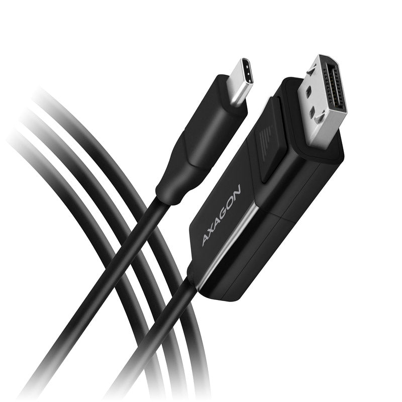 AXAGON RVC-DPC USB-C auf DisplayPort-Kabel, 1,8 m, 4K/60Hz - schwarz