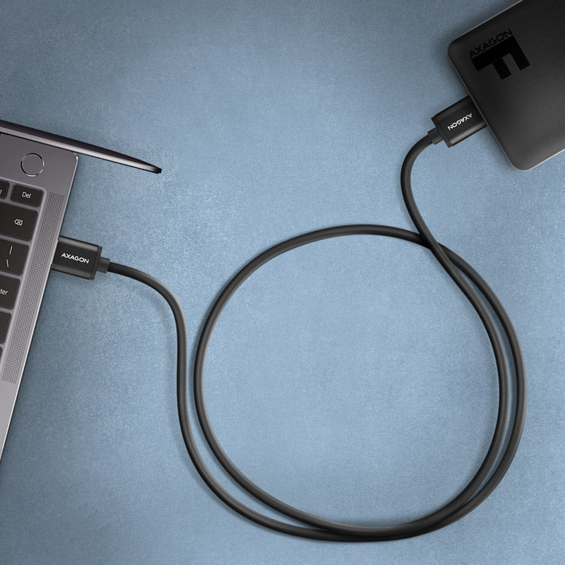AXAGON BUMM3-AM10AB Kabel Micro-B USB auf USB-A 3.2 Gen 1, schwarz - 1m