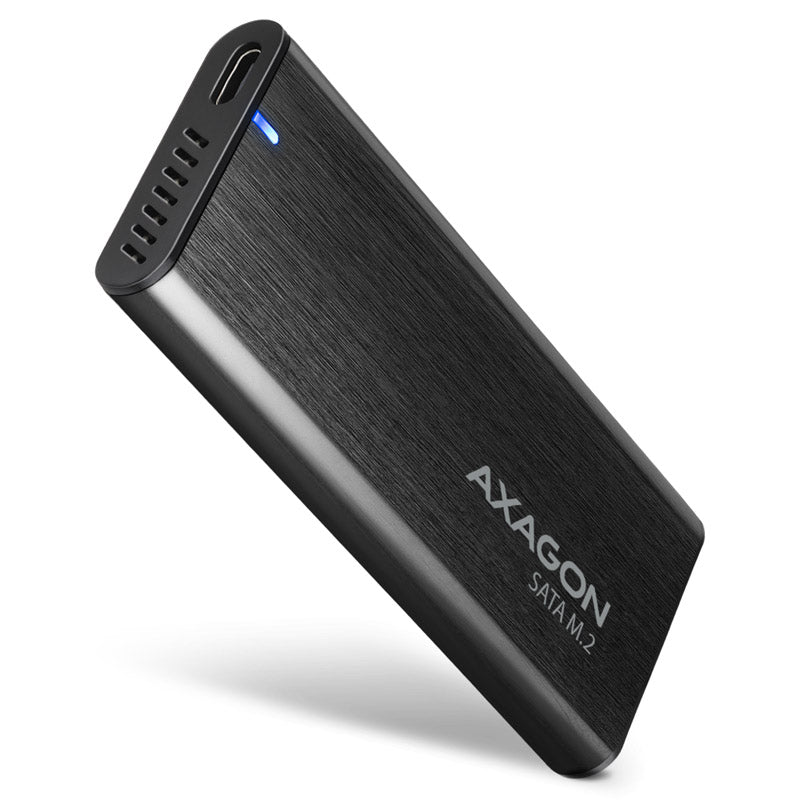 AXAGON EEM2-SBC RAW BOX externes Gehäuse für M.2 SSDs USB-C 3.2 Gen 2 - schwarz