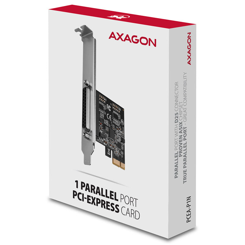 AXAGON PCEA-P1N PCIe-Adapter mit 1x  Parallel-Ports - ASIX AX99100 Chipsatz