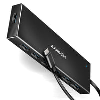 AXAGON HUE-F7C 7x USB 3.2 Gen 1 Aluminium Flat Hub, 30 cm USB-C-Kabel