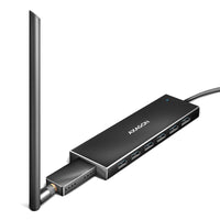 AXAGON HUE-F7C 7x USB 3.2 Gen 1 Aluminium Flat Hub, 30 cm USB-C-Kabel
