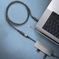AXAGON BUCM32-CF05AB Verlängerungskabel, USB-C zu USB-C 3.2 Gen 2, 0,5 m, 20 Gbps - Aluminium