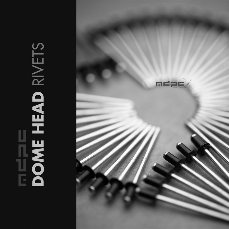 MDPC-X Blindniet Flachkopf Schwarz FlexPaint, 10 Stück