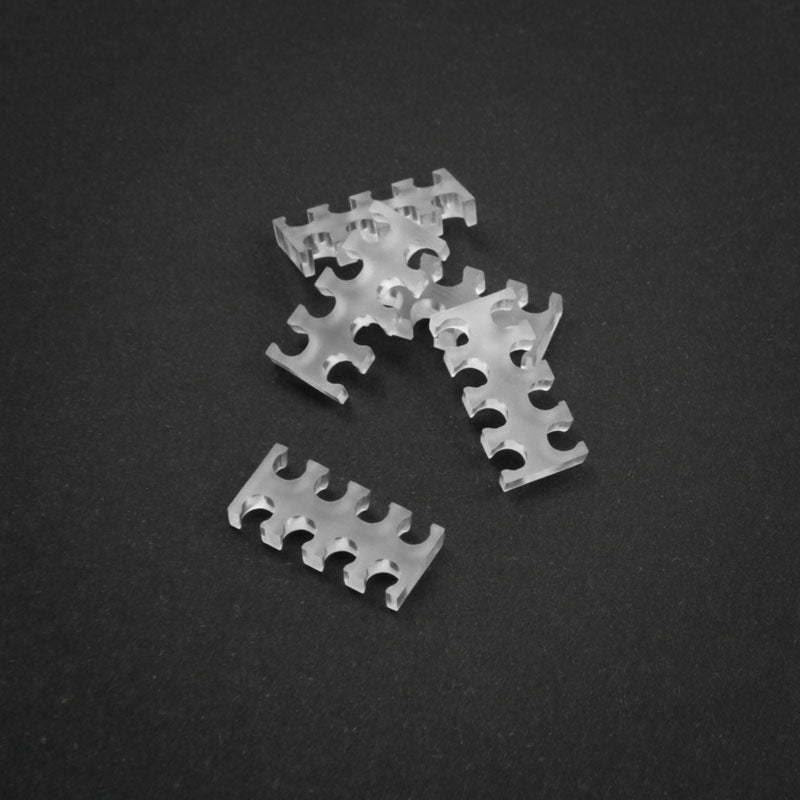 King Mod Service 8-Slot Kabelkamm 3mm klein - klar - 5er Set