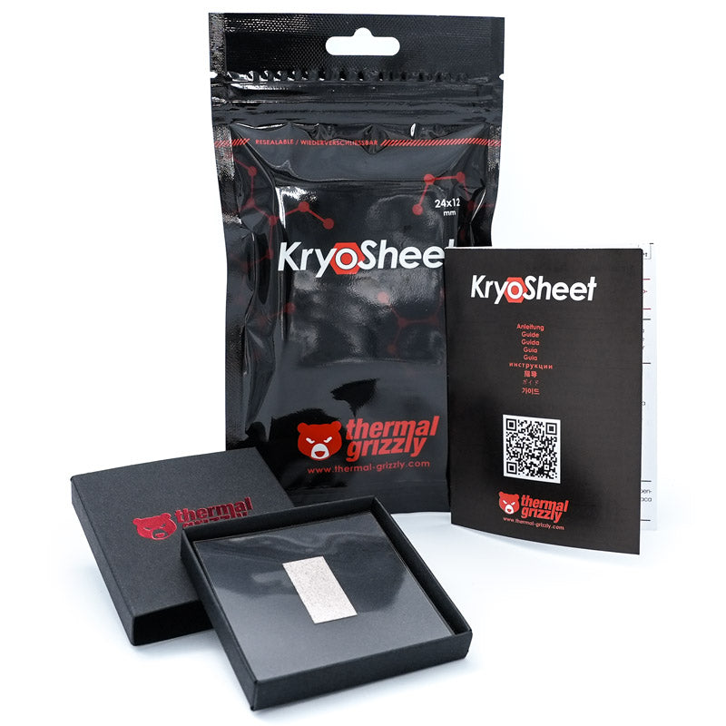 K Thermal Grizzly KryoSheet 24 x 12 mm (anthrazit)