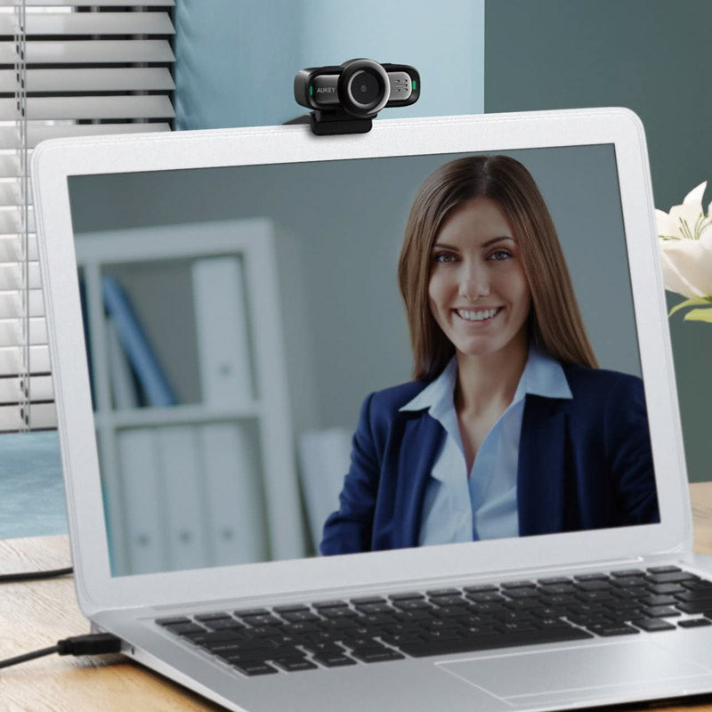 Aukey LM3 1080p Webcam, Autofokus - schwarz