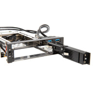 Akasa 5,25 Zoll Laufwerksrahmen für 1x 3,5+1x 2,5 Zoll, inkl. 2x USB 3.0