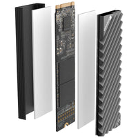 Jonsbo M.2-3 M.2 SSD Passive Cooler - Grey