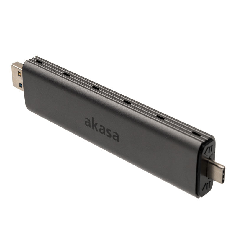 Akasa externes M.2 NVMe Gehäuse, USB 3.1, Aluminium - schwarz