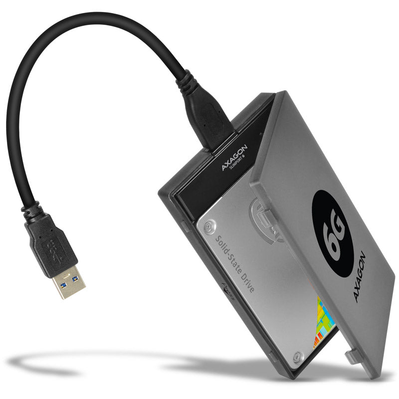 AXAGON ADSA-1S6 SLIMPort6 Adapter, USB 3.0, 2,5" SSD/HDD, SATA 6G - mit Case