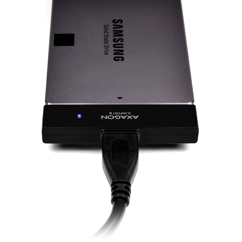 AXAGON ADSA-1S6 SLIMPort6 Adapter, USB 3.0, 2,5" SSD/HDD, SATA 6G - mit Case
