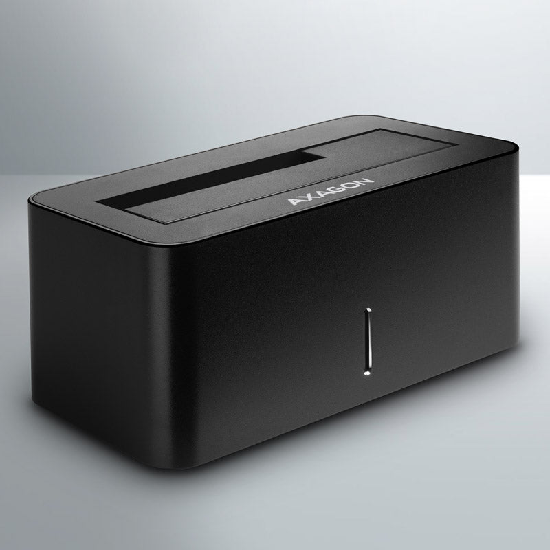 AXAGON ADSA-SN Dockingstation, USB 3.0, 1x 2,5"/3,5" SSD/HDD, SATA 6 - schwarz