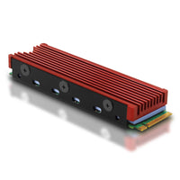 AXAGON CLR-M2 passiver M.2-SSD-Kühlkörper - 2280, Aluminium, rot