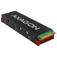 AXAGON CLR-M2 passiver M.2-SSD-Kühlkörper - 2280, Aluminium, rot