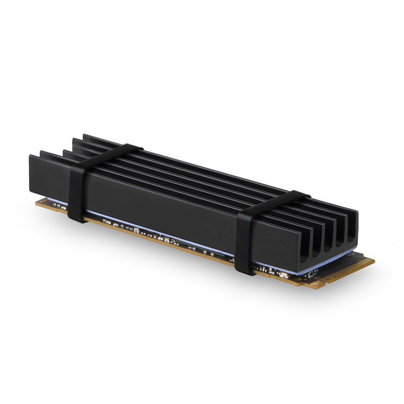 AXAGON CLR-M2L10 passiver M.2-SSD-Kühlkörper - 2280, 10 mm Höhe, Aluminium, schwarz